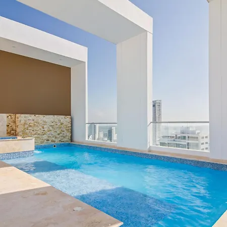 Encantador Duplex En Bocagrande Confort Y Descanso Frente Al Mar Apartahotel *