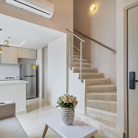 Apartahotel Encantador Duplex En Bocagrande Confort Y Descanso Frente Al Mar *